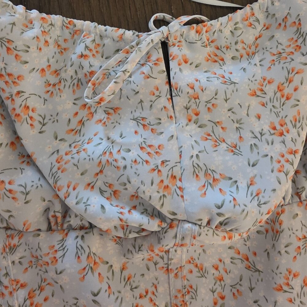 All in Favor Floral midi sundress X-Large- hole on skirt - Picture 7 of 13